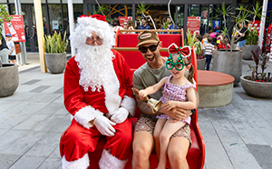 Santa Claus with family
