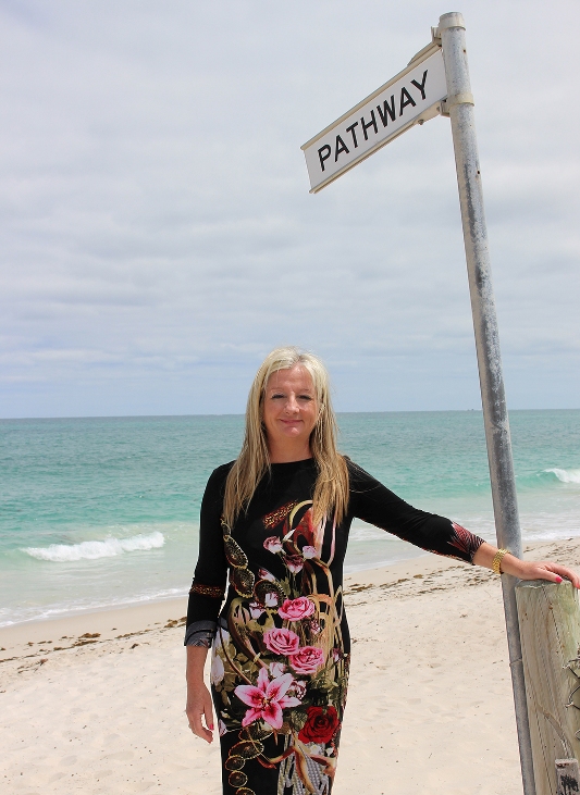 Mayor Tracey Roberts at Quinns Beach