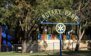 Rotary Park Play Space Entry Sign