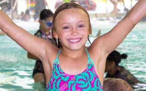 Children swimming
