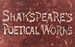 Book titled Shakspeare's Poetical Works