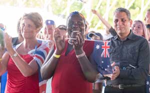 Crowd at Australia Day