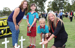 Mayor Tracey Roberts at Blessing of the Roads