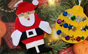 Home made Christmas decorations