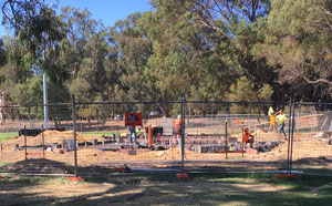 Edgar Griffiths Park construction