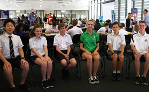 School children at Hackathon