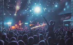 Jungle Giants concert and crowd