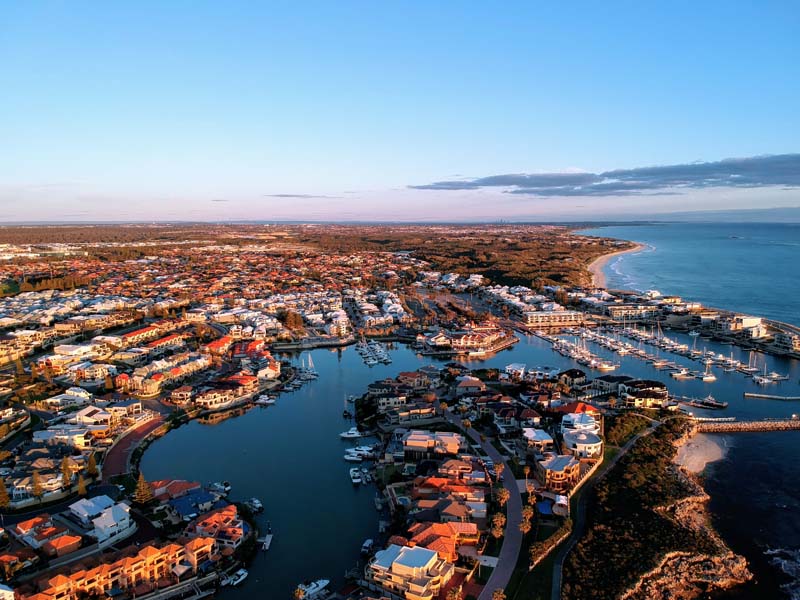 James Fulton - Aerial view of Mindarie Marina
