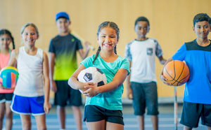 Children playing sport