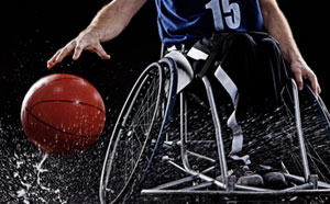 Wheelchair basketball player