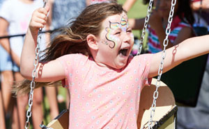 Children having fun at fete