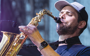 Man playing saxophone