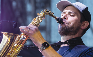 Man playing saxophone 