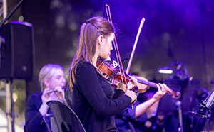 People playing violin