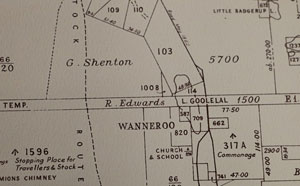 Old map of Wanneroo area