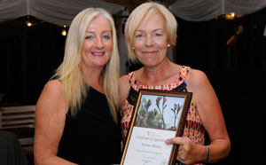 Mayor Tracey Roberts and award winner