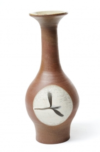 AM/PM Bottle, Jane Watkins. Acquired 1984. Ceramic.
