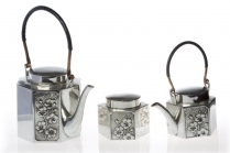 Wildflower Tea Set, Chris Fryters. Acquired 1995, Pewter/Copper