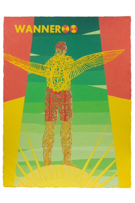 Sentinel Life Saver - Susan Hoy. Acquired 2024. Gouache paint on watercolour paper.