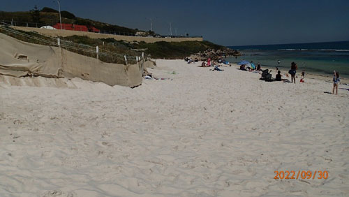 Beach renourishment at Yanchep lagoon