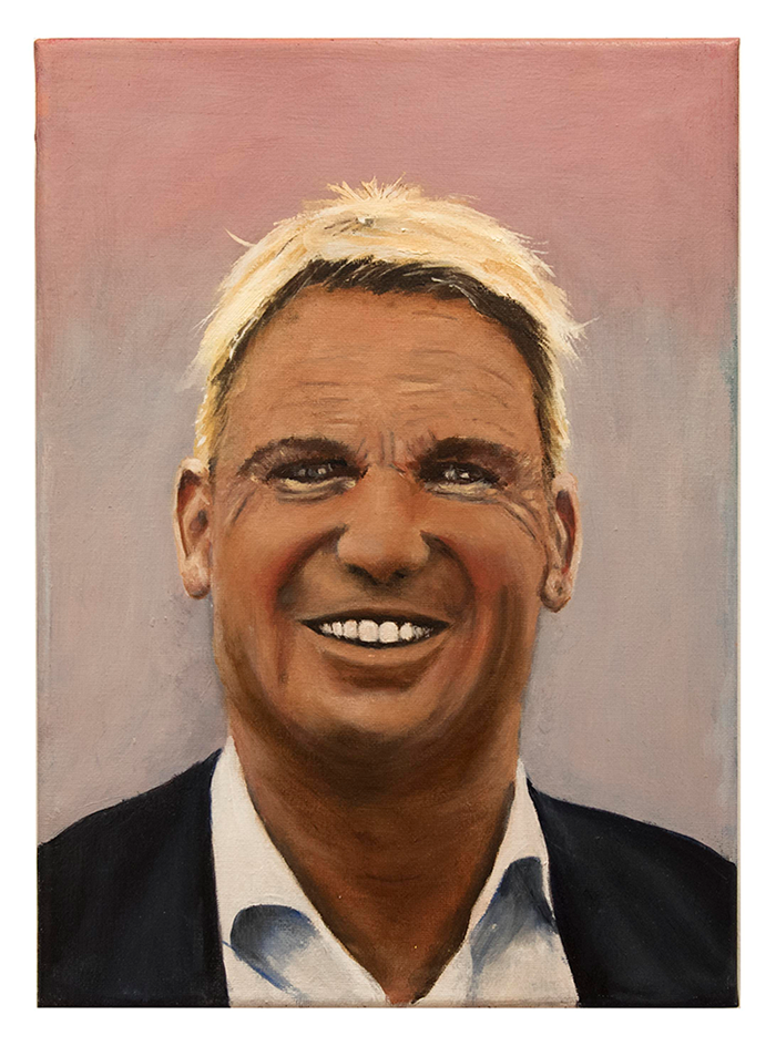 Painting of Shane Warne