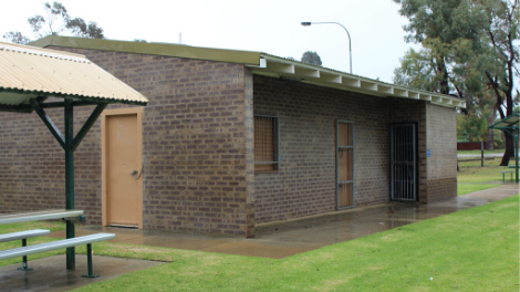 The existing clubrooms at Montrose Park, Girrawheen.