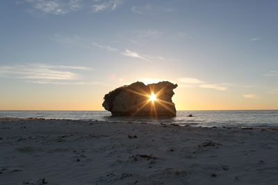 Two Rocks at Sunset