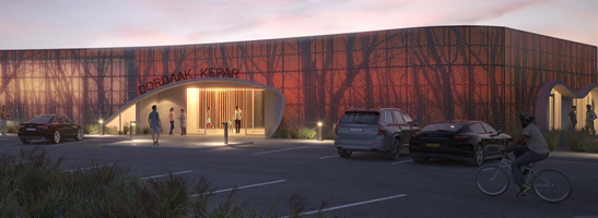 Concept image of entrance to Dordaak Kepap library