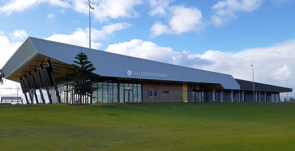 Halesworth Park pavilion