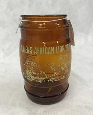 Bullens African lion safari souvenir glass