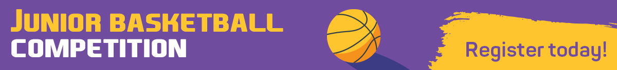 Basketball competition banner