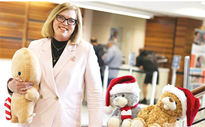 Wanneroo Mayor Linda Aitken with toys donated as part of the Christmas Appeal