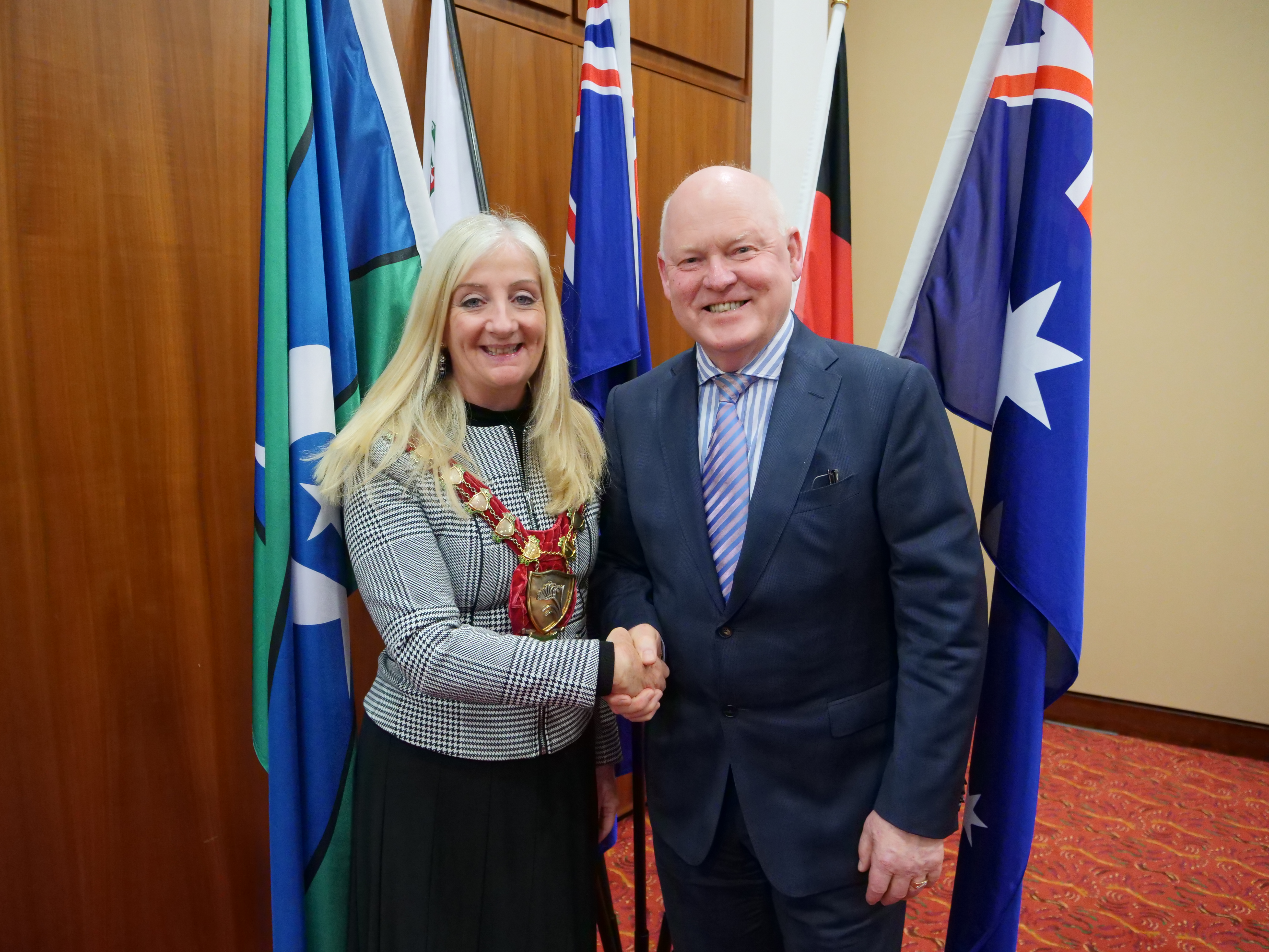 Mayor Tracey Roberts and new Deputy Mayor Brett Treby