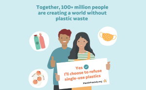 Plastic free July promotion