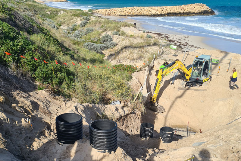 Quinns Beach - Mary Street works