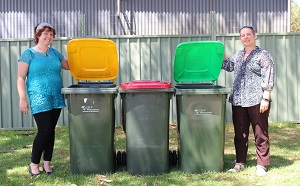 three bins