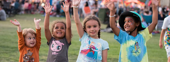 Children at City event