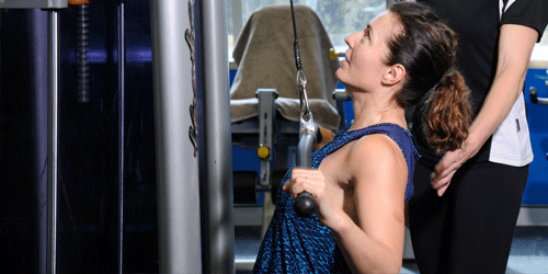 Woman exercising