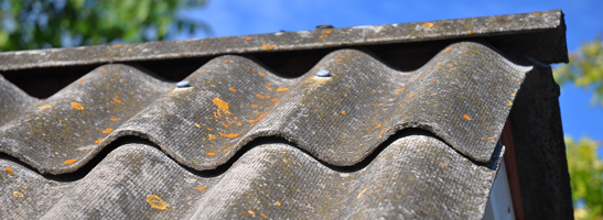 Asbestos roof