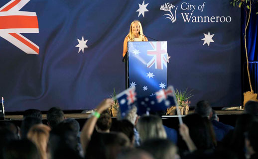 Mayor Tracey Roberts at Citizenship Ceremony