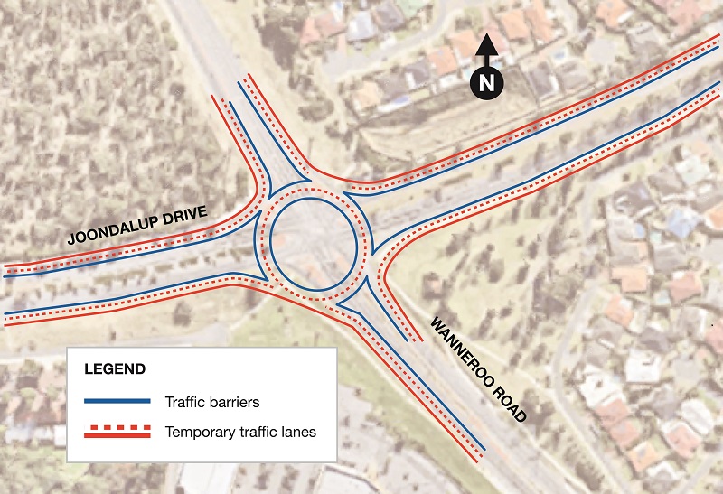 Barrierstage wanneroo rd joondalup drive