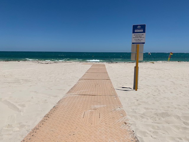 Beach matting at Yanchep