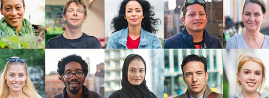 Portraits of people