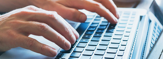 Person using a computer
