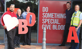 Wanneroo staff donating blood