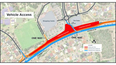 Cheriton Drive  access map