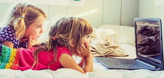Children viewing laptop