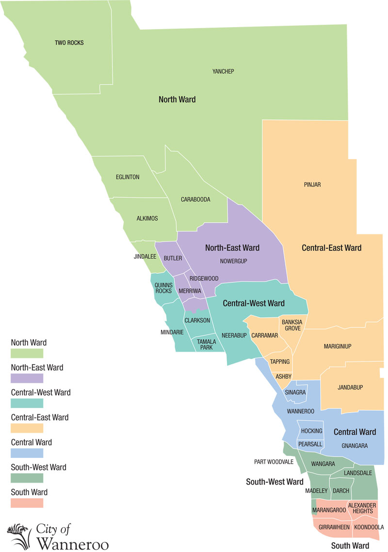 City of wanneroo new ward map 2021