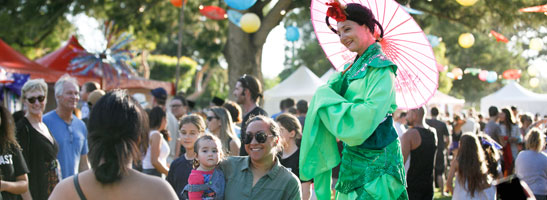 Performers at event