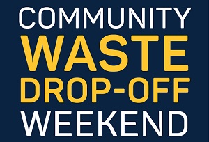 Community waste drop off weekend 2022 banner